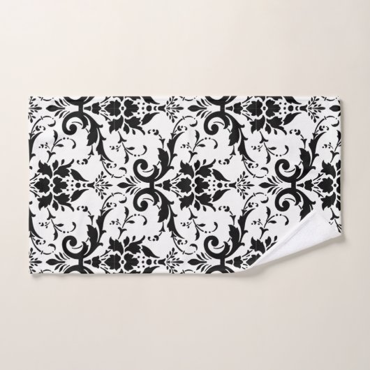 Damask Verziertes Viktorianisches Design Badhandtuch Set (Handtuch)