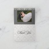 Damask Vielen Dank Karten, diy Hintergrundfarbe! Dankeskarte (Innenseite)