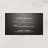 Damask Vignette Ernennung Terminkarte (Rückseite)