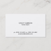 Damask / Vignette Visitenkarte (Rückseite)