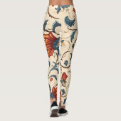 Damask Vintag Fun 60er Groovy Muster Leggings (Rückseite)
