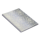 Damask Vintag glänzen Notizblock (Rechte Seite)