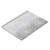 Damask Vintag glänzen Notizblock (Linke Seite)