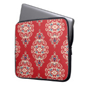Damask Vintag: Nahtloses Muster Geblüht. Laptopschutzhülle (Vorderseite Links)