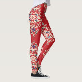 Damask Vintag: Nahtloses Muster Geblüht. Leggings (Rechts)