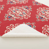 Damask Vintag: Nahtloses Muster Geblüht. Sherpadecke (3/4)