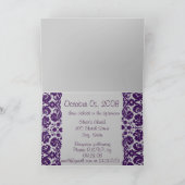 Damask Wedding Einladung-Choose BackGround Einladung (Innenseite)