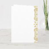Damask Wedding Einladung Cream-Choose BackGround (Rückseite)