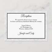 Damask Wedding Einladungskarte (Vorderseite)