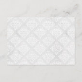 Damask Wedding Einladungskarte (Rückseite)
