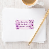 Damask Wedding Favor Labels Adressaufkleber (Insitu)