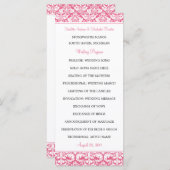 Damask Wedding Programs (Honeysuckle) 2-seitig Programm (Vorne/Hinten)