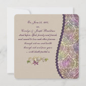 Damask Wedding Vow Renewal Einladung (Vorderseite)