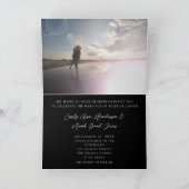 Damask Weditation - Schwarz und Weiß Einladung (Innenseite)