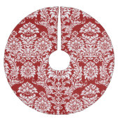 Damask Weihnachten Polyester Weihnachtsbaumdecke (Vorderseite)