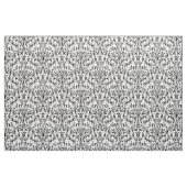 Damask White & Black Stoff (Yard (91,4 cm))