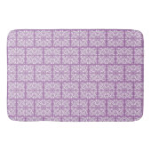 Damask white on lilac badematte (Vorderseite)