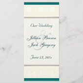Damask White WEDING-Programm Programm (Vorderseite)