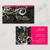 Damask + Wirbel Kostümbildner Visitenkarte (Vorne/Hinten)