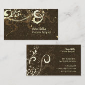 Damask + Wirbel Kostümbildner Visitenkarte (Vorne/Hinten)
