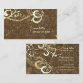 Damask + Wirbel Kostümbildner Visitenkarte (Vorne/Hinten)