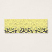 Damask Wirbel Lace Butter Danke, dass Sie das Gesc (Rückseite)
