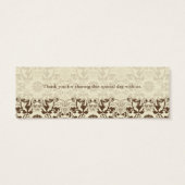 Damask Wirbel Lace Coffee Vielen Dank, dass Sie da (Rückseite)