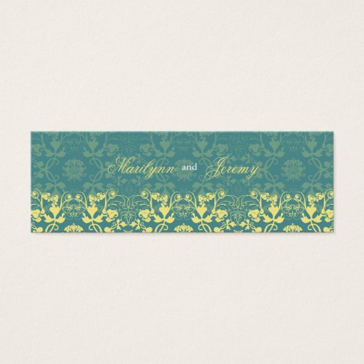 Damask Wirbel Lace Peacock Danke, dass Sie Tag (Vorderseite)