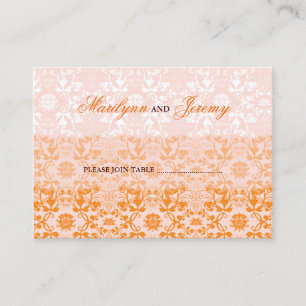 Damask Wirbel Lace Sorbet Custom Escort Platzkarte