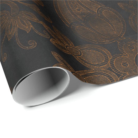 Damask Wrapper Geschenkpapier (Rolleneckpunkt)