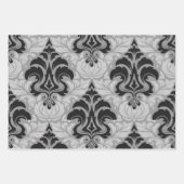 Damask Wrapping Paper Flat Sheet Set of 3 Geschenkpapier Set (Vorderseite 2)