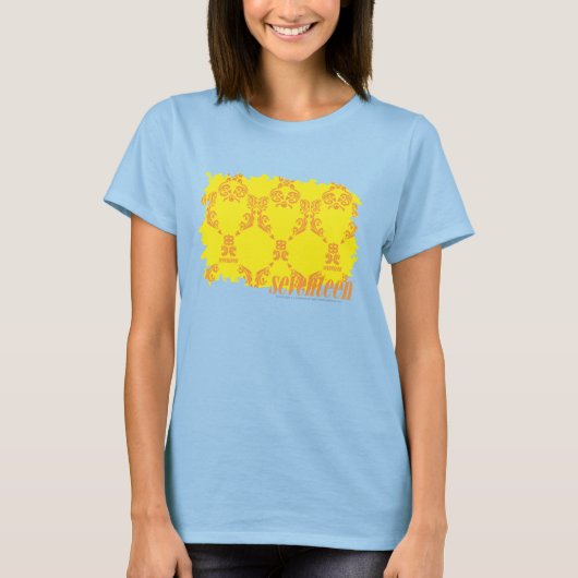 Damask Yellow-Orange 2 T-Shirt (Vorderseite)