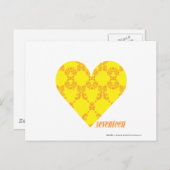 Damask Yellow Orange 4 Postkarte (Vorne/Hinten)
