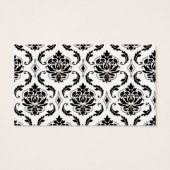 Damask Yellow Wedding Free Drink Coupon Card (Rückseite)