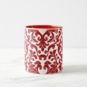 Damask Zweifarbige Tasse (Mittel)