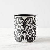 Damask Zweifarbige Tasse (Mittel)