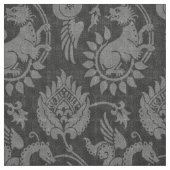 Damaske mit Flügelschlangen, schwarz Stoff (Muster)
