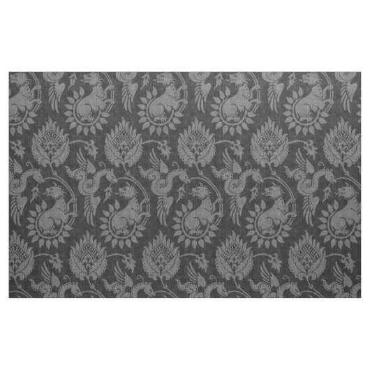 Damaske mit Flügelschlangen, schwarz Stoff (Fat Quarter (45,7 x 55,9 cm))