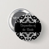 Damaske-Stiefmütterbraut Button (Vorne & Hinten)