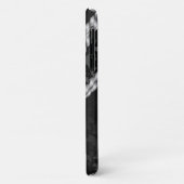 Damasken Muster, Grau Damaske, Damaske Case-Mate iPhone Hülle (Hinten/Links)