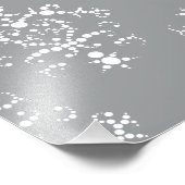 Damasken Muster, Grau Damaske, Damaske Fotodruck (Ecke)