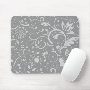 Damasken Muster, Grau Damaske, Damaske Mousepad