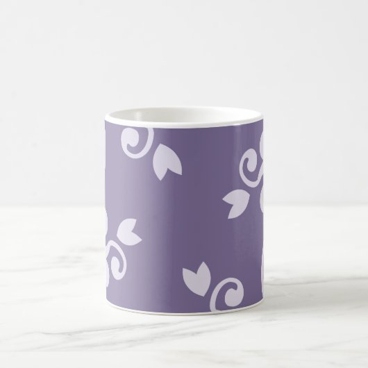 Damasken Muster, Lila Damaske, Damaske Kaffeetasse (Mittel)