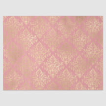 Damasken rosa und goldfarben elegant Vintag Viktor