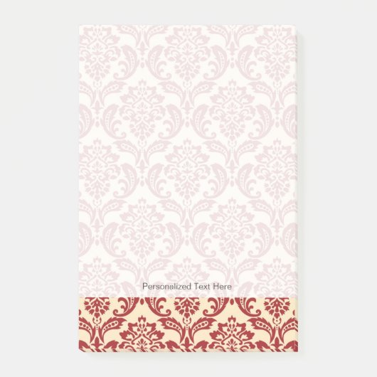 Damaskenmuster Post-it Klebezettel (Vorderseite)