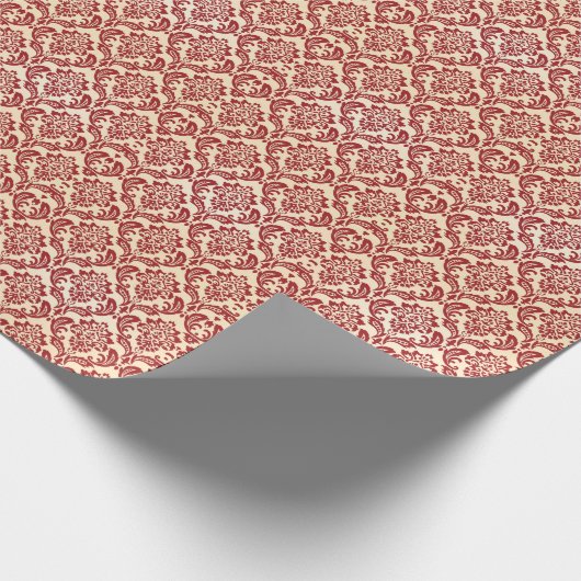 Damaskenmuster-Tapete Geschenkpapier (Ecke)