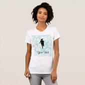 Damasketmuster; Girl Running T-Shirt (Vorne ganz)