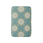 Damaskmuster mit abstrakten Elementen Badematte (Vorderseite Vertikal)