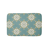 Damaskmuster mit abstrakten Elementen Badematte (Vorderseite)