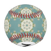 Damaskmuster mit abstrakten Elementen Baseball (Rückseite)